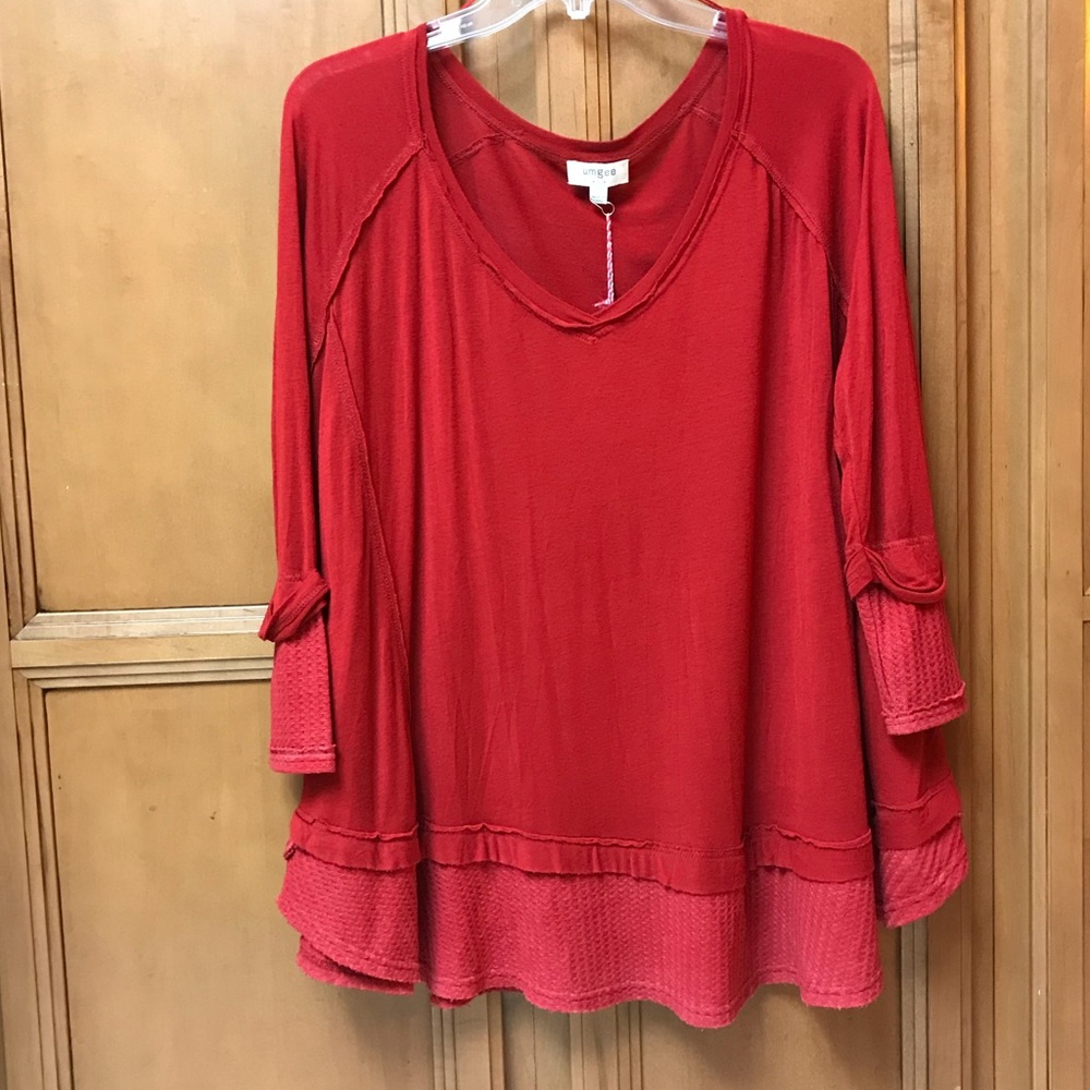 Umgee red blouse